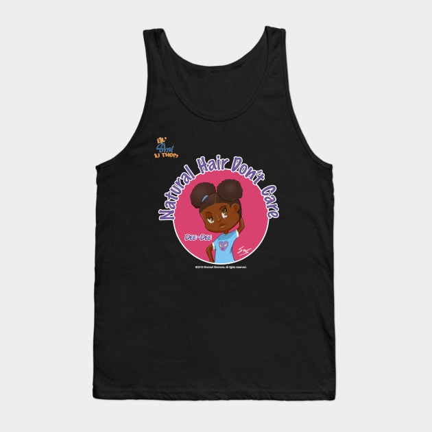 Dee-Dee Natural Hair Don't Care Tank Top by illykid